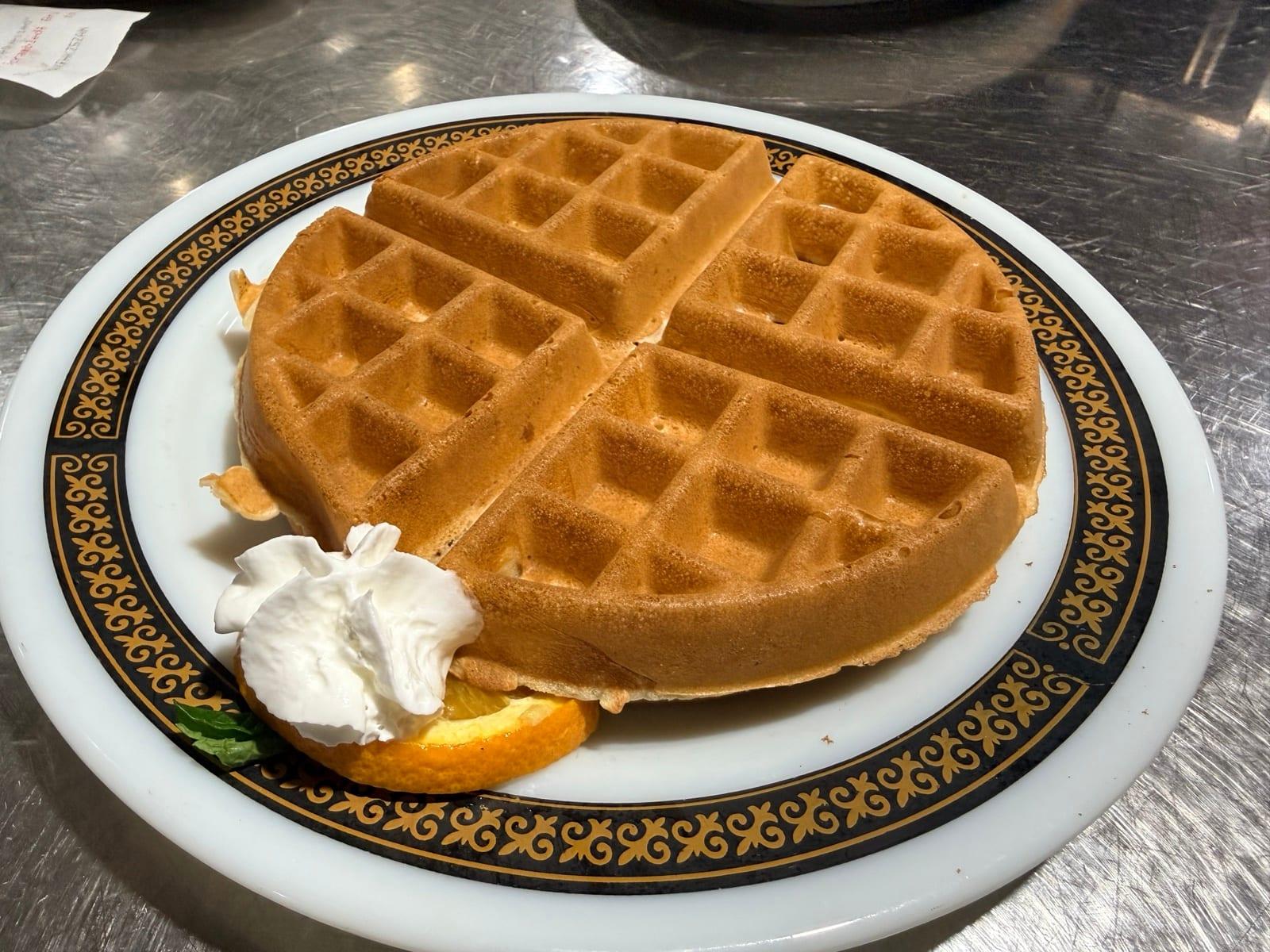 Belgian waffle served at Ranch House Makarios Family Restaurant in Vestavia Hills, AL