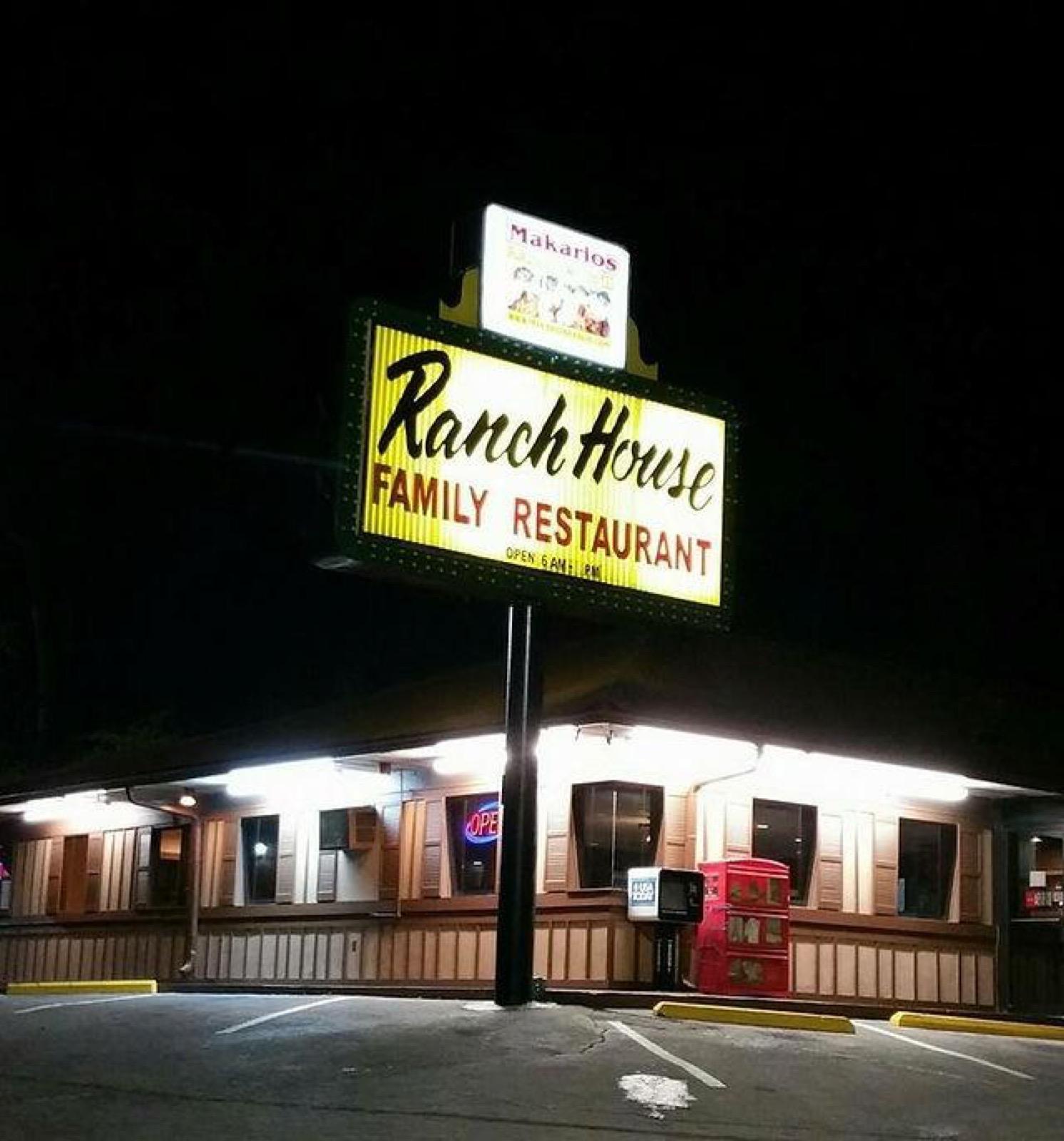 Ranch House Makarios Family Restaurant dining area in Vestavia Hills, AL