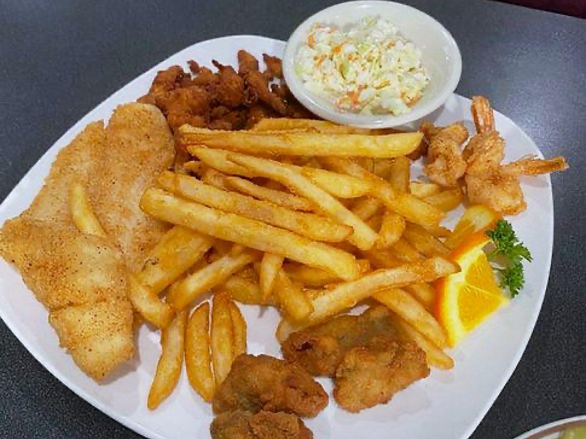 Seafood Sampler served at Ranch House Makarios Family Restaurant in Vestavia Hills